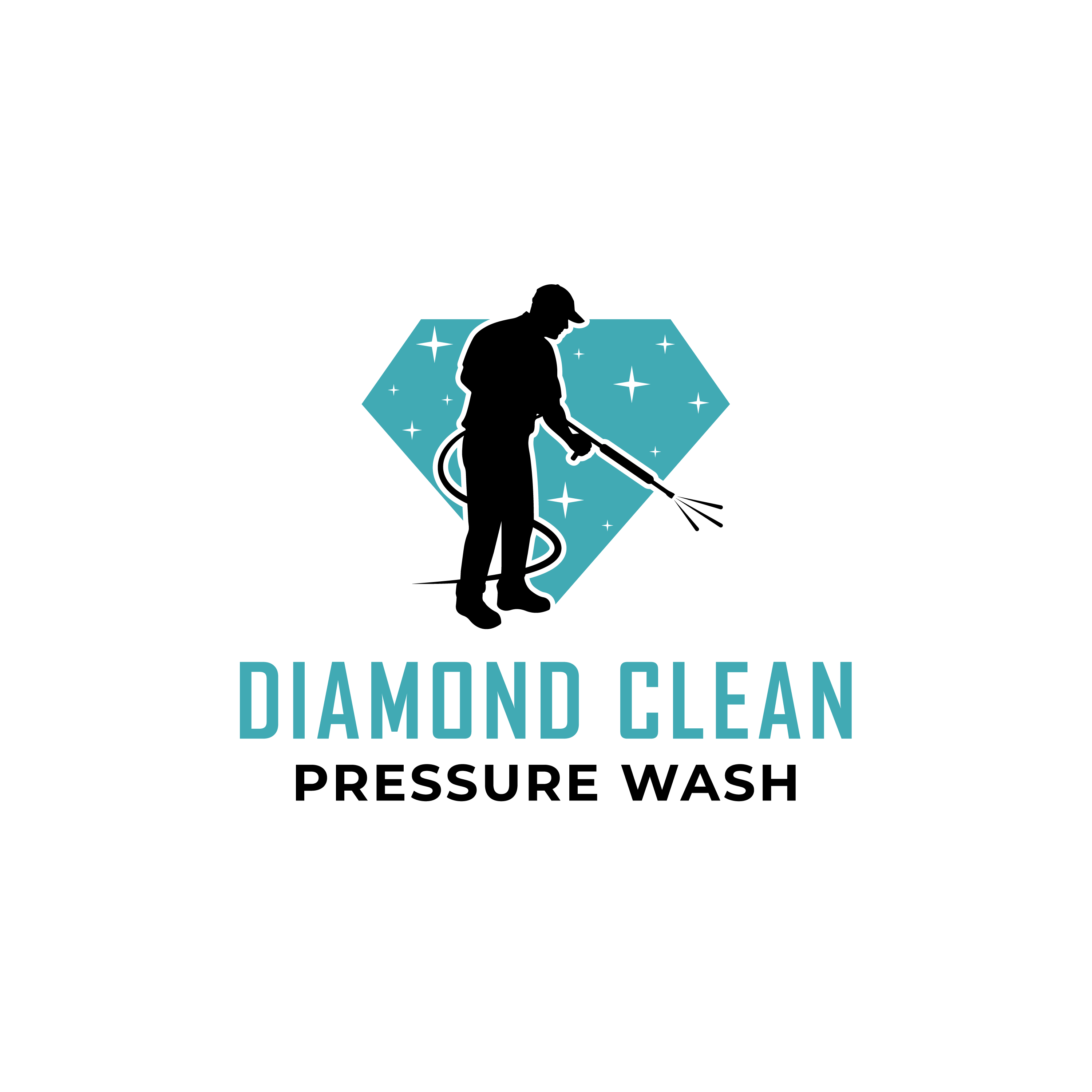 Diamond Clean Pressure Wash Logo